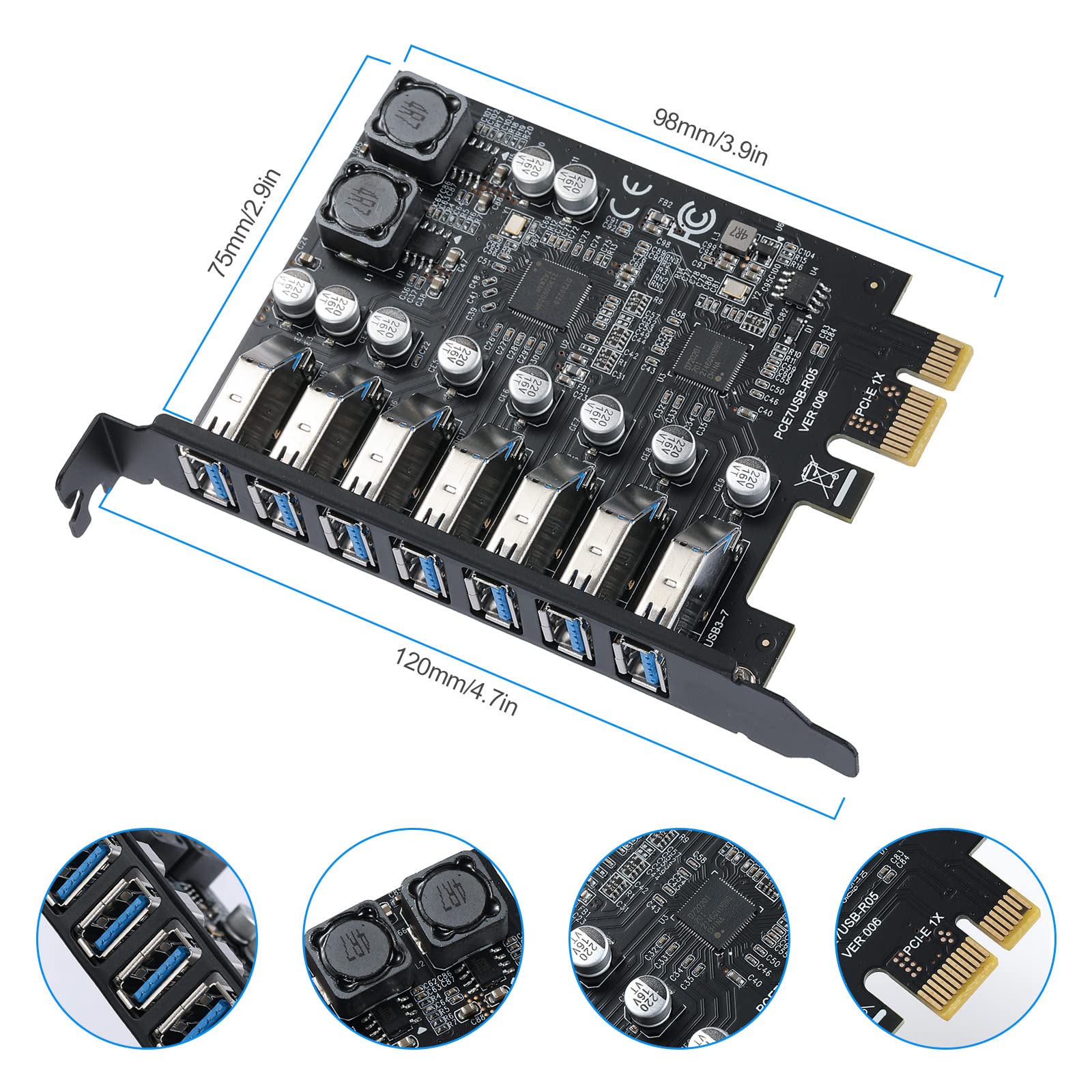〇Ba右1108 USB拡張カード VER 006S PCE5U2C-R01 〇Ba右1108 USB拡張カード VER 006S PCE5U2C-R01